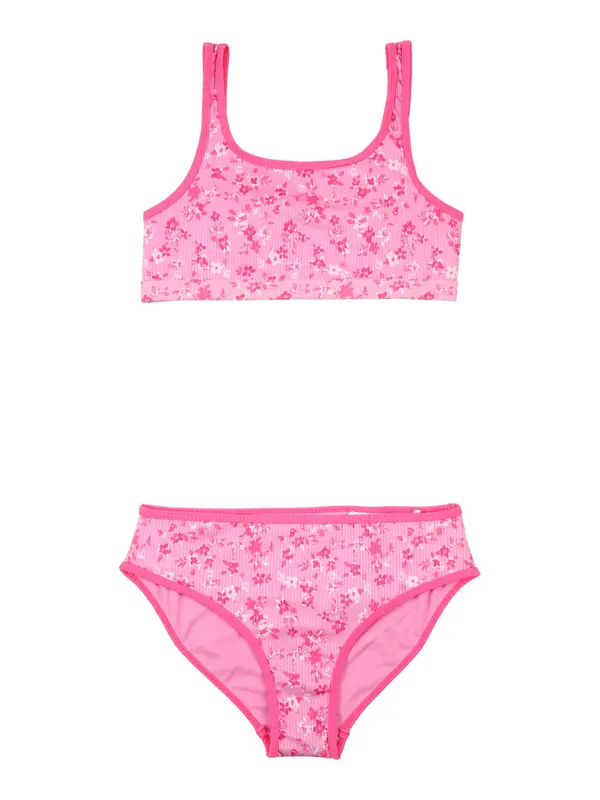Abercrombie & Fitch Abercrombie & Fitch Enodelne kopalke  roza / pastelno roza / bela