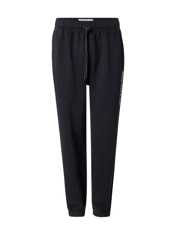 Abercrombie & Fitch Abercrombie & Fitch Hlače 'CLASSIC'  svetlo siva / črna