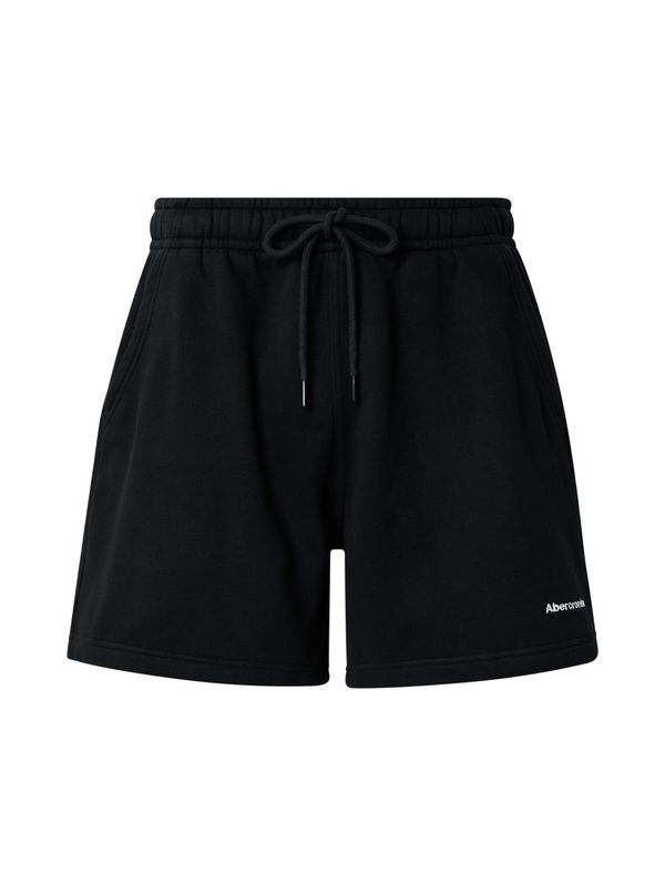 Abercrombie & Fitch Abercrombie & Fitch Hlače  črna / bela