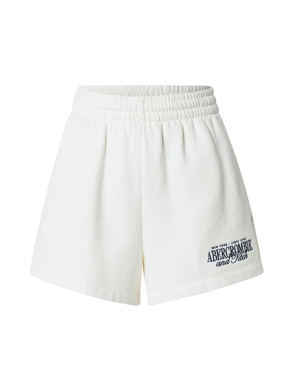 Abercrombie & Fitch Abercrombie & Fitch Hlače  kremna / črna