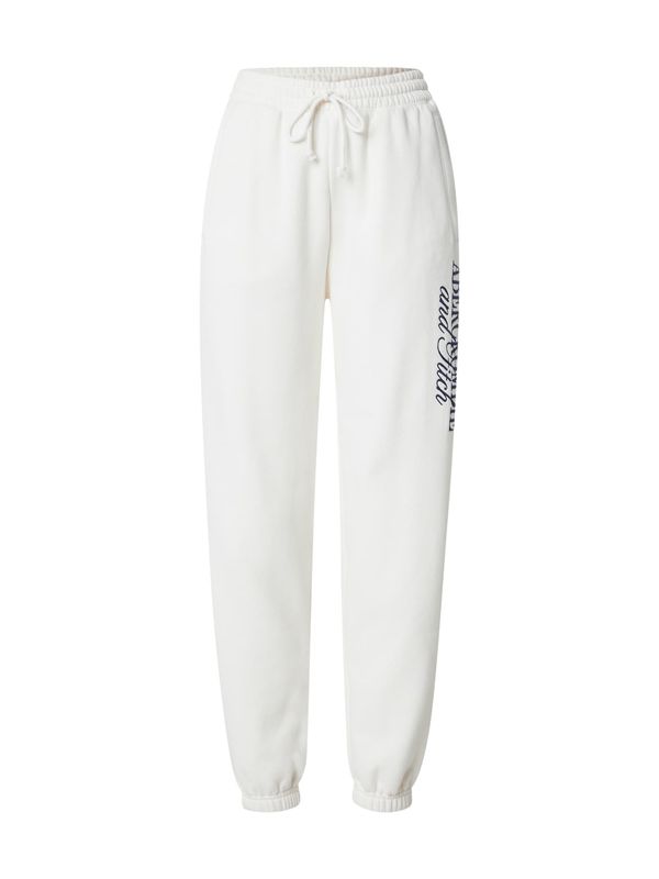 Abercrombie & Fitch Abercrombie & Fitch Hlače  kremna / mornarska