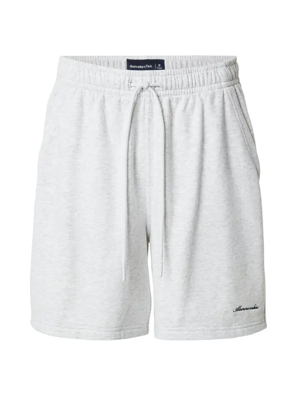 Abercrombie & Fitch Abercrombie & Fitch Hlače  svetlo siva