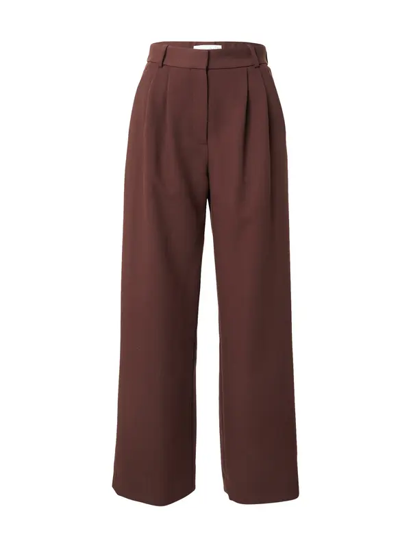 Abercrombie & Fitch Abercrombie & Fitch Hlače z naborki 'SLOANE'  rjava