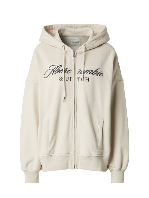 Abercrombie & Fitch Abercrombie & Fitch Jopa na zadrgo 'LONG LIFE'  greige / temno siva