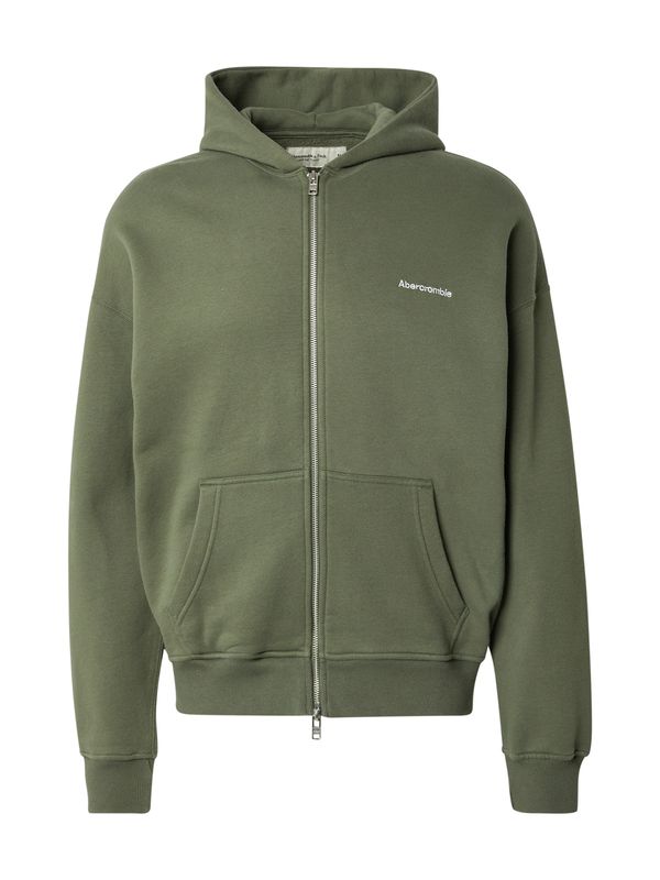 Abercrombie & Fitch Abercrombie & Fitch Jopa na zadrgo  zelena / bela