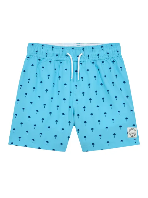 Abercrombie & Fitch Abercrombie & Fitch Kratke kopalne hlače 'CORE'  svetlo modra / temno modra / bela