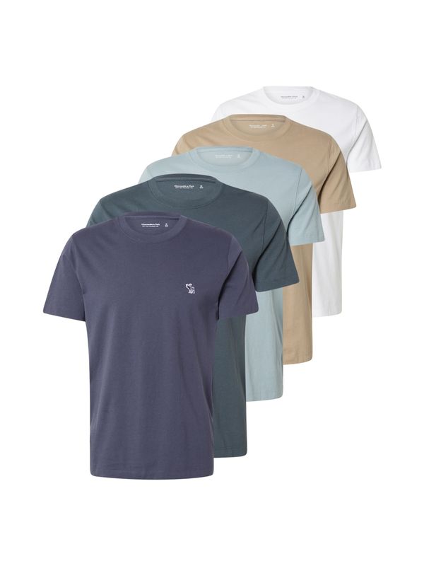 Abercrombie & Fitch Abercrombie & Fitch Majica  bež / mornarska / svetlo modra / jelka / bela