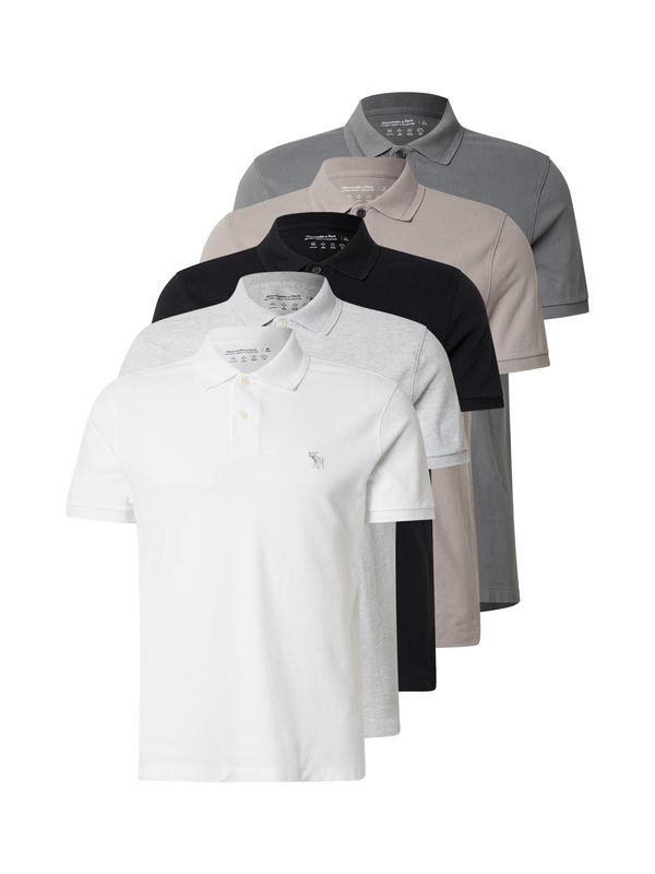 Abercrombie & Fitch Abercrombie & Fitch Majica  bež / svetlo siva / pegasto siva / črna / bela