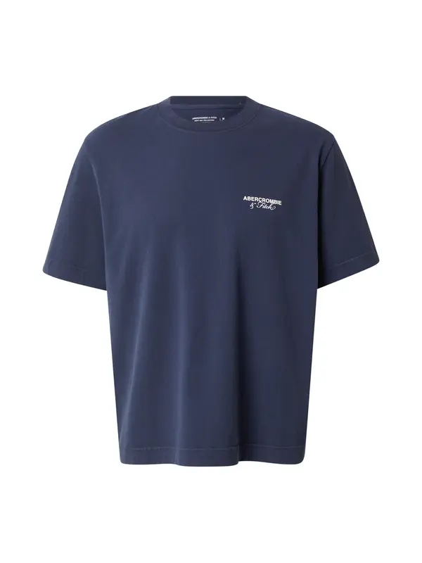 Abercrombie & Fitch Abercrombie & Fitch Majica 'CITIES'  temno modra / bela