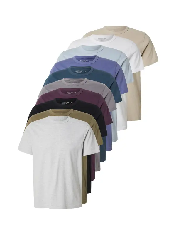 Abercrombie & Fitch Abercrombie & Fitch Majica 'CLASSIC ESSENTIAL'  pesek / encijan / svetlo modra / čokolada / siva / kaki / smaragd / črna / bela / pegasto bela