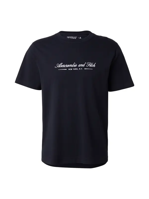 Abercrombie & Fitch Abercrombie & Fitch Majica  črna / bela