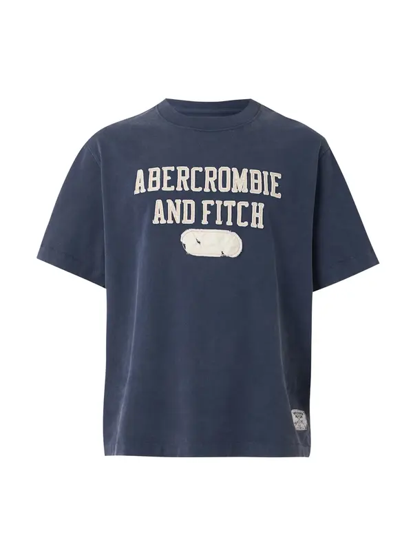 Abercrombie & Fitch Abercrombie & Fitch Majica  ecru / mornarska