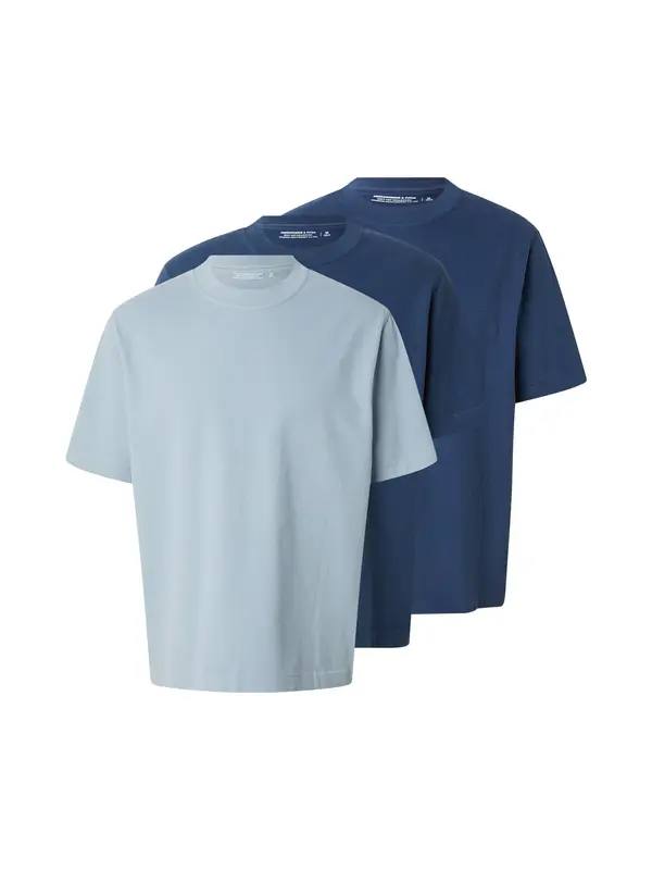 Abercrombie & Fitch Abercrombie & Fitch Majica  encijan / svetlo modra / temno modra
