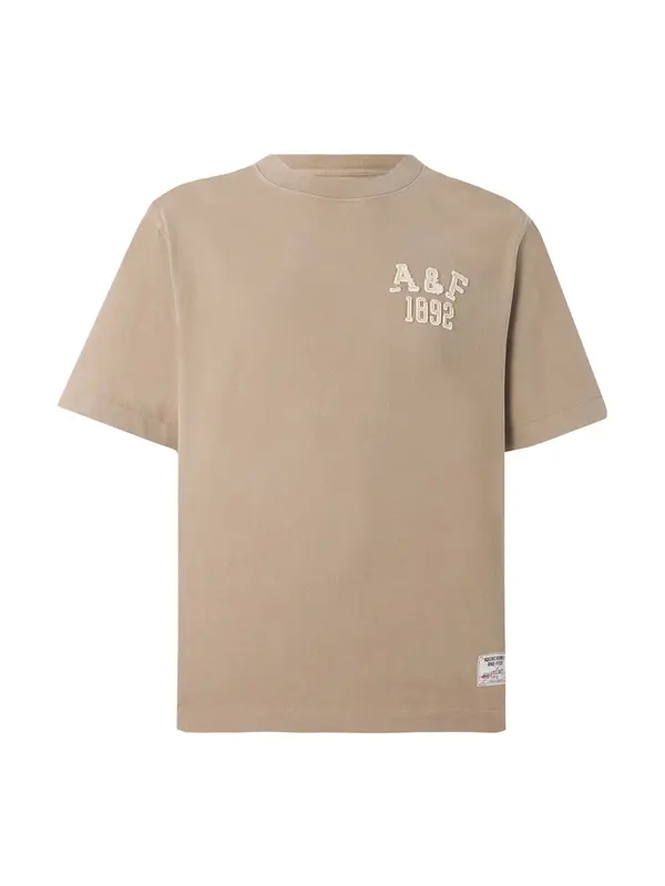 Abercrombie & Fitch Abercrombie & Fitch Majica  kapučino / bela
