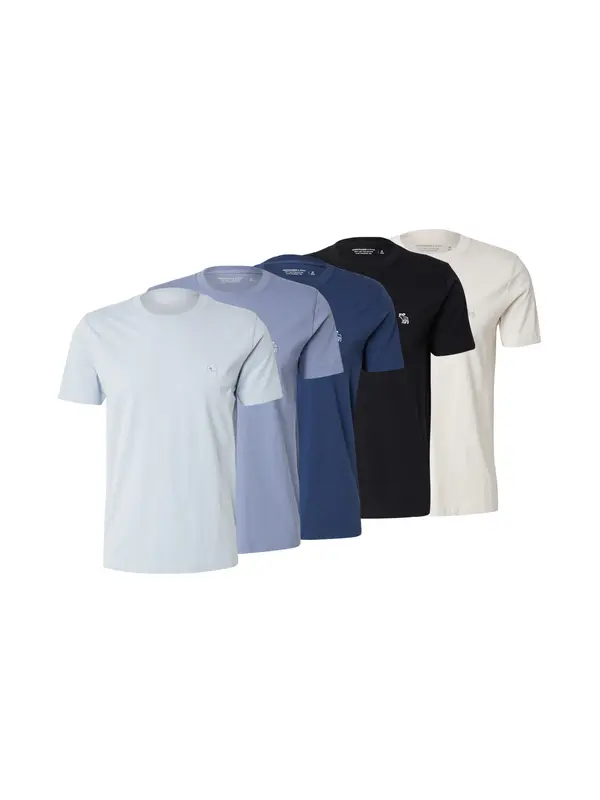 Abercrombie & Fitch Abercrombie & Fitch Majica  marine / mornarska / svetlo modra / črna / bela