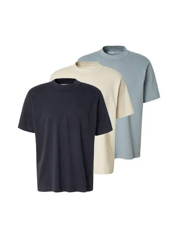 Abercrombie & Fitch Abercrombie & Fitch Majica  mornarska / golobje modra / greige
