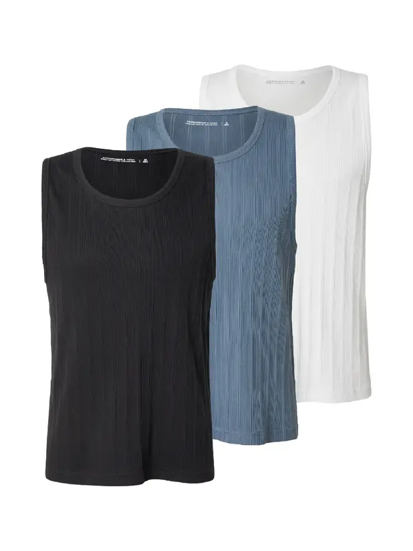 Abercrombie & Fitch Abercrombie & Fitch Majica  opal / črna / bela