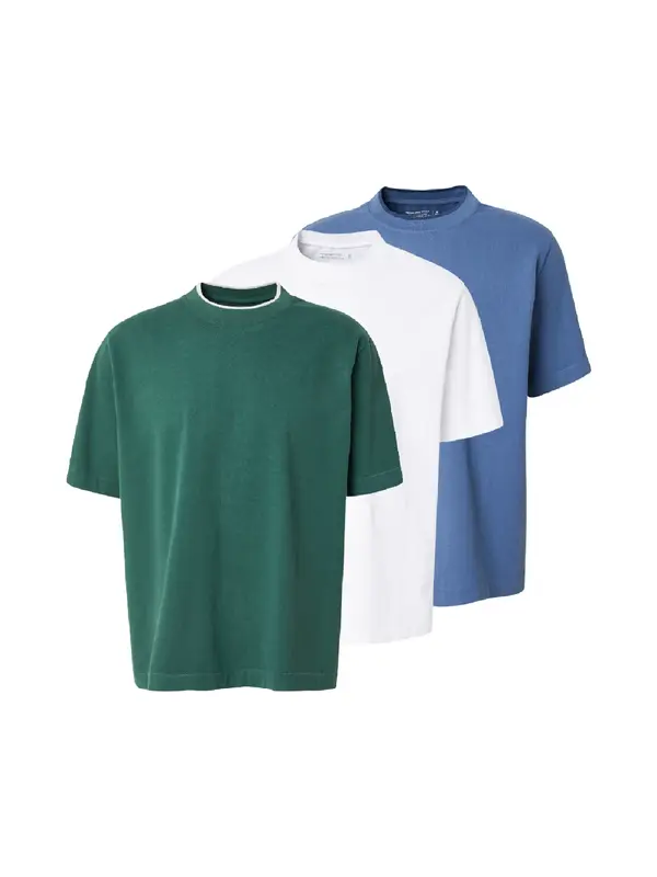 Abercrombie & Fitch Abercrombie & Fitch Majica  opal / smaragd / bela