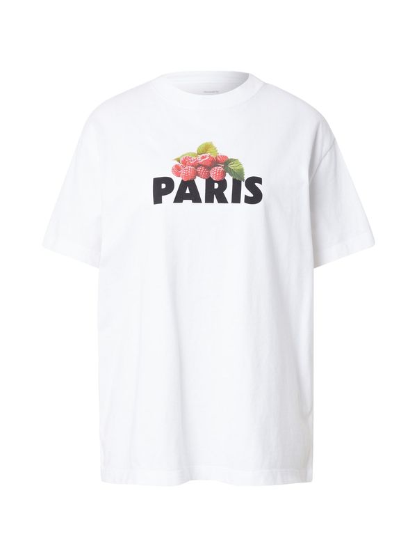 Abercrombie & Fitch Abercrombie & Fitch Majica 'PARIS RASPBERRY'  kivi / črna / bela