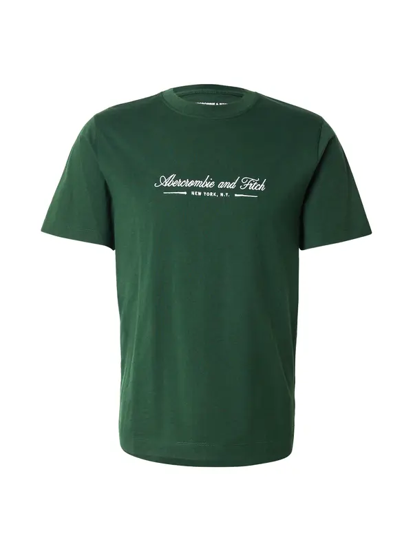 Abercrombie & Fitch Abercrombie & Fitch Majica  temno zelena / bela