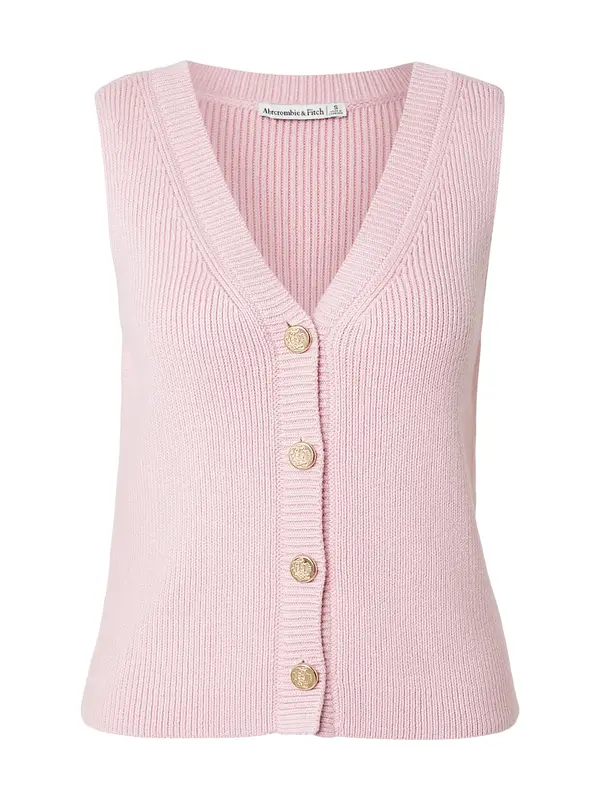 Abercrombie & Fitch Abercrombie & Fitch Pleten brezrokavnik  roza