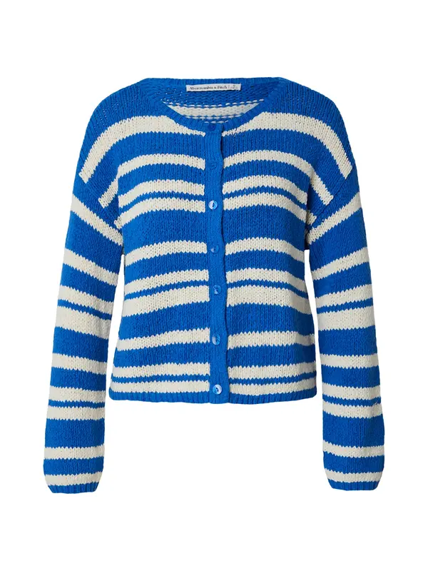 Abercrombie & Fitch Abercrombie & Fitch Pletena jopa  mornarska / bela