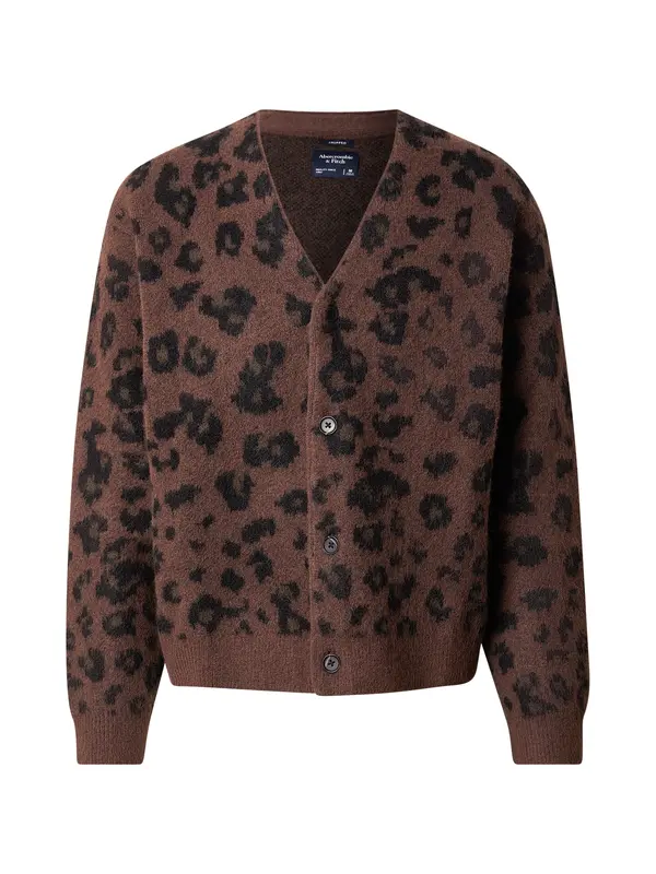 Abercrombie & Fitch Abercrombie & Fitch Pletena jopa  rjava / črna