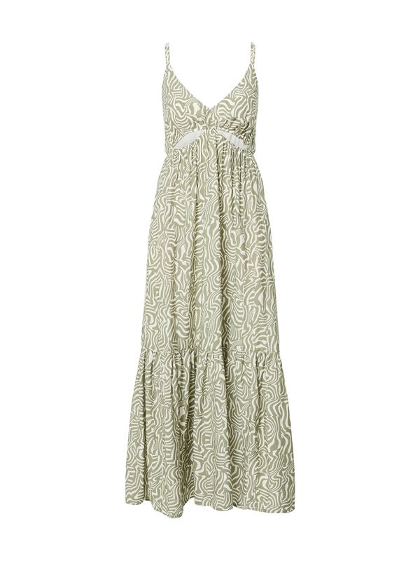 Abercrombie & Fitch Abercrombie & Fitch Poletna obleka  kaki / bela