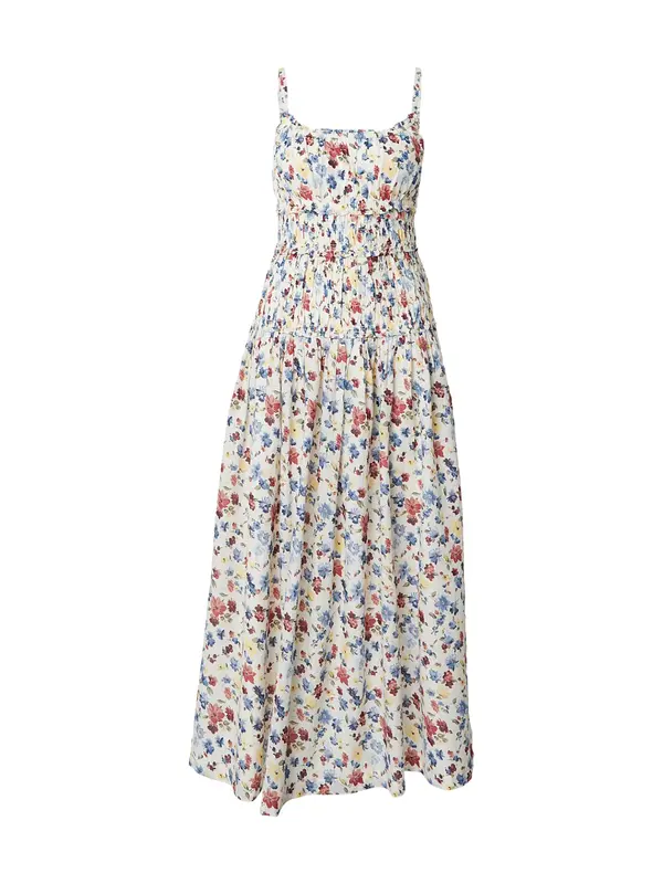 Abercrombie & Fitch Abercrombie & Fitch Poletna obleka  kremna / modra / pastelno rumena / temno rdeča