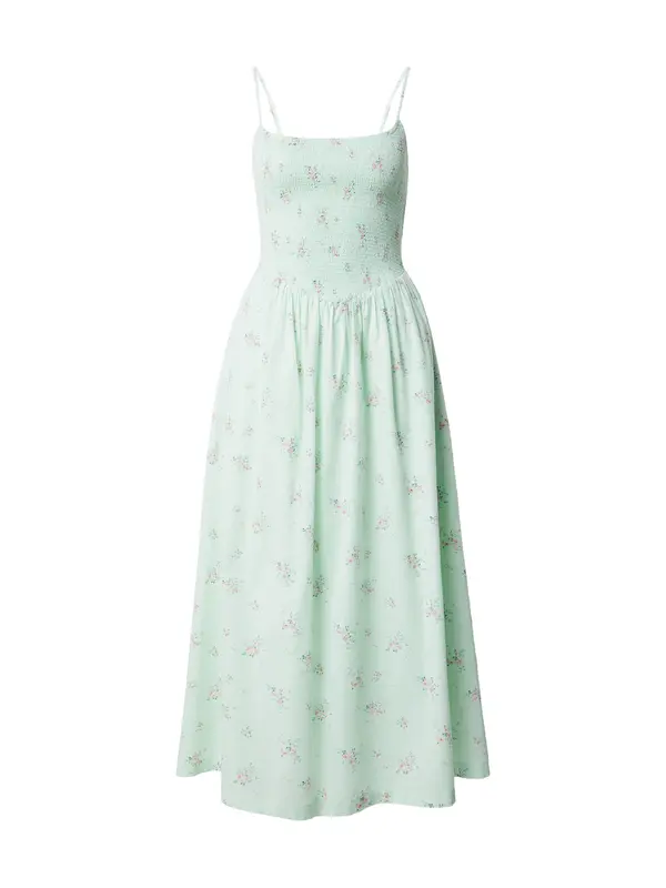 Abercrombie & Fitch Abercrombie & Fitch Poletna obleka 'Sydney'  smaragd / pastelno zelena / roza