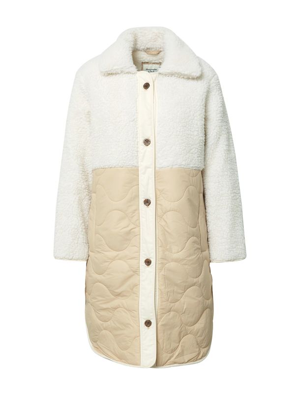 Abercrombie & Fitch Abercrombie & Fitch Prehoden plašč  ecru / svetlo rjava / off-bela