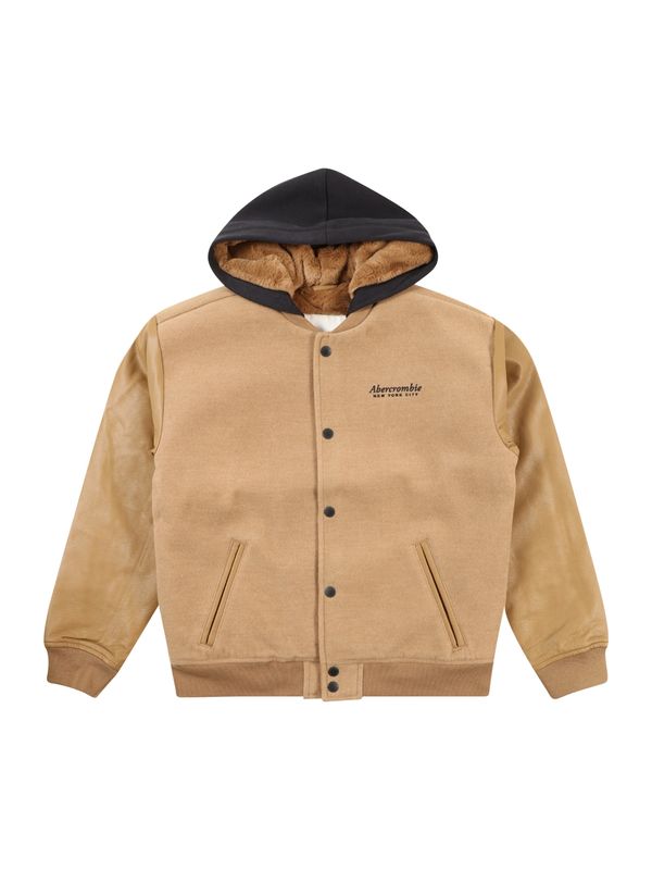 Abercrombie & Fitch Abercrombie & Fitch Prehodna jakna  mokka / črna