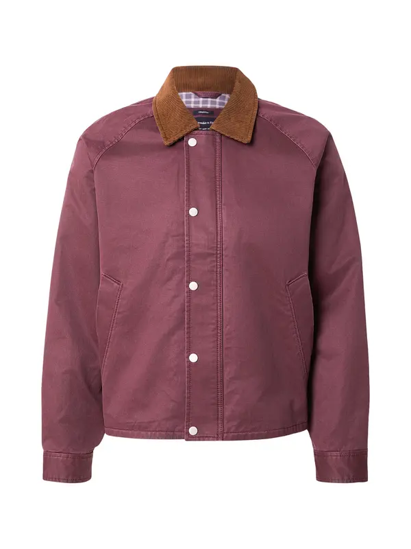 Abercrombie & Fitch Abercrombie & Fitch Prehodna jakna  rjava / burgund