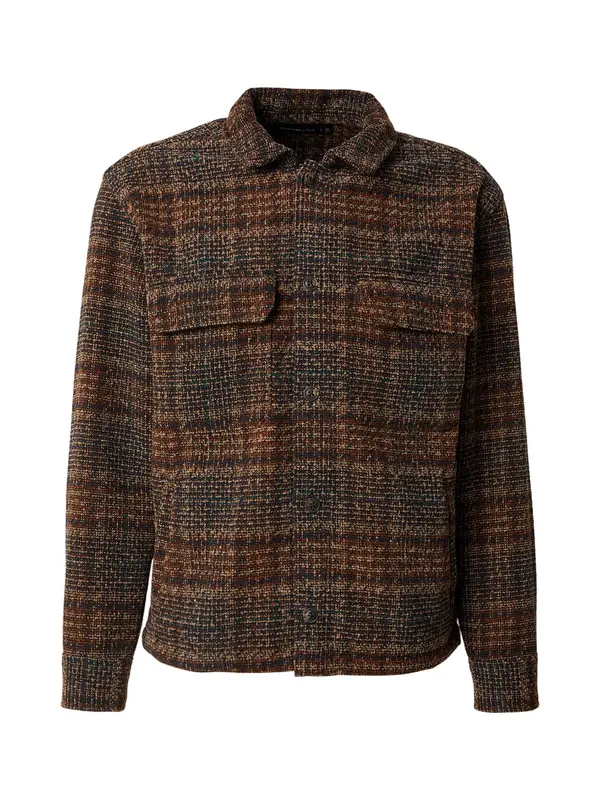 Abercrombie & Fitch Abercrombie & Fitch Prehodna jakna  temno bež / mornarska / rjava / temno zelena