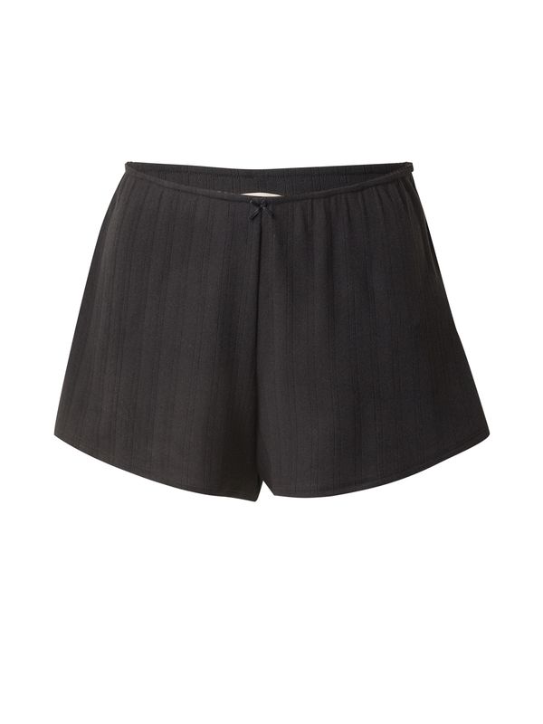 Abercrombie & Fitch Abercrombie & Fitch Spodnji del pižame  črna