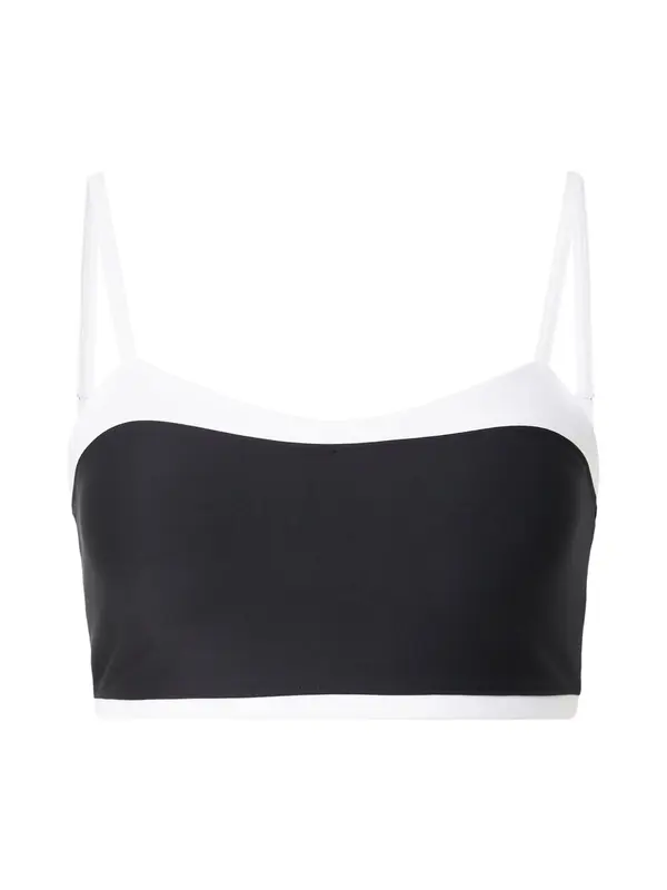 Abercrombie & Fitch Abercrombie & Fitch Športni nederček 'SCULPTLUX SWEETHEART'  črna / bela