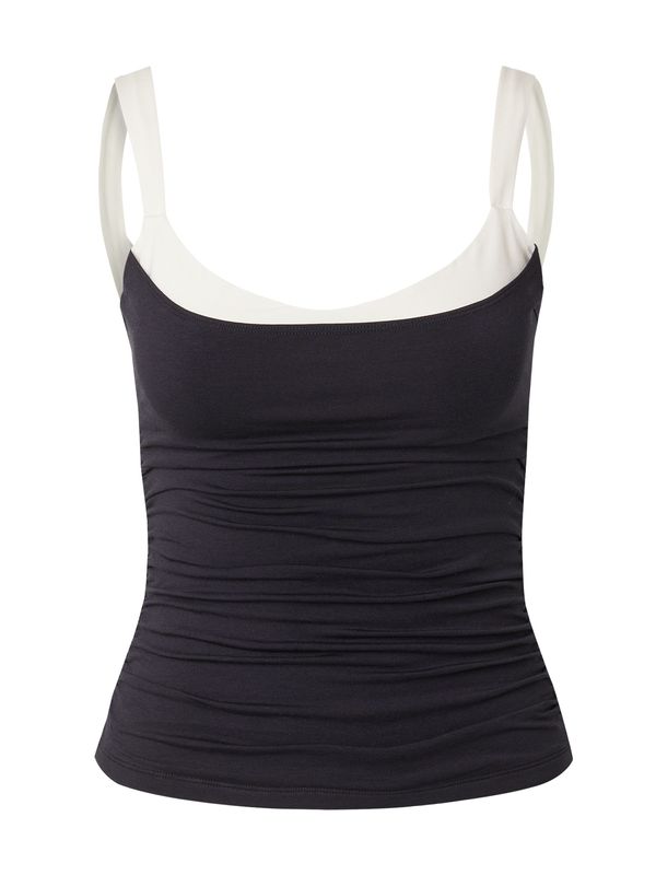 Abercrombie & Fitch Abercrombie & Fitch Top  črna / bela