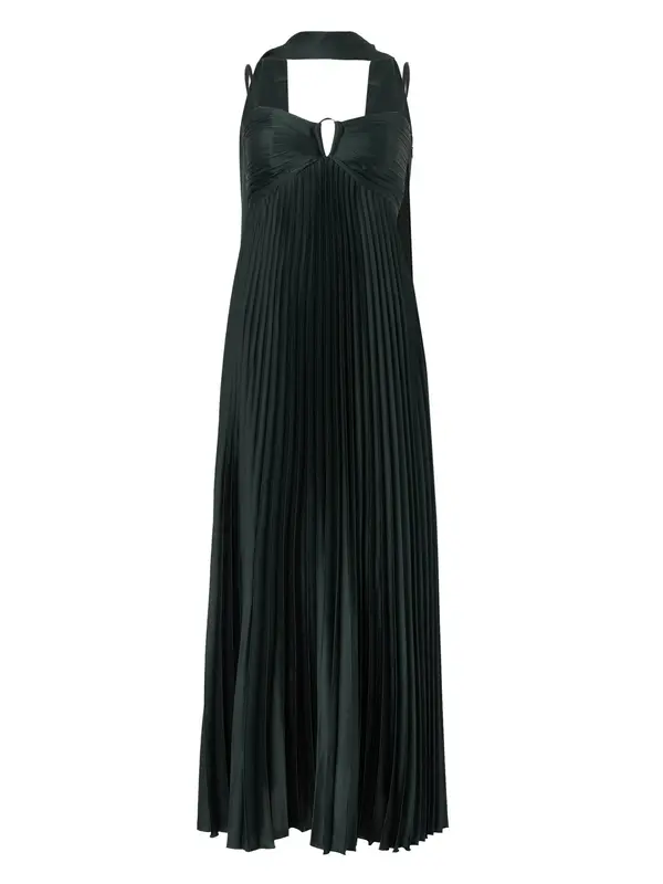 Abercrombie & Fitch Abercrombie & Fitch Večerna obleka 'GISELLE'  temno zelena