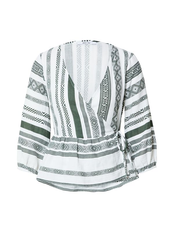 ABOUT YOU ABOUT YOU Bluza 'Julika'  zelena / bela