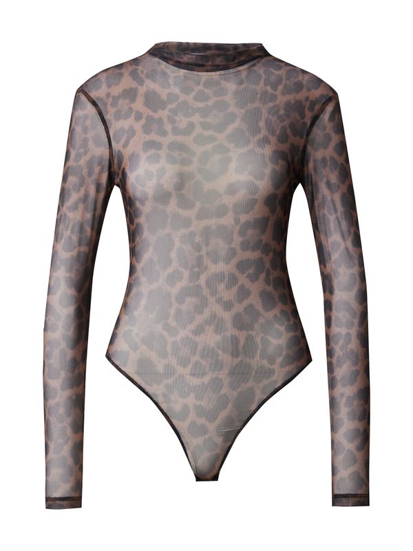 ABOUT YOU ABOUT YOU Bodi majica 'Claire'  rjava / črna