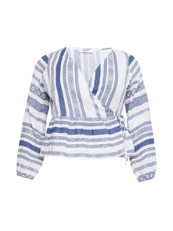 ABOUT YOU Curvy ABOUT YOU Curvy Bluza 'Julika'  modra / bela