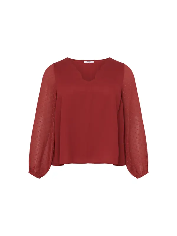 ABOUT YOU Curvy ABOUT YOU Curvy Bluza 'Vivian'  rjasto rdeča