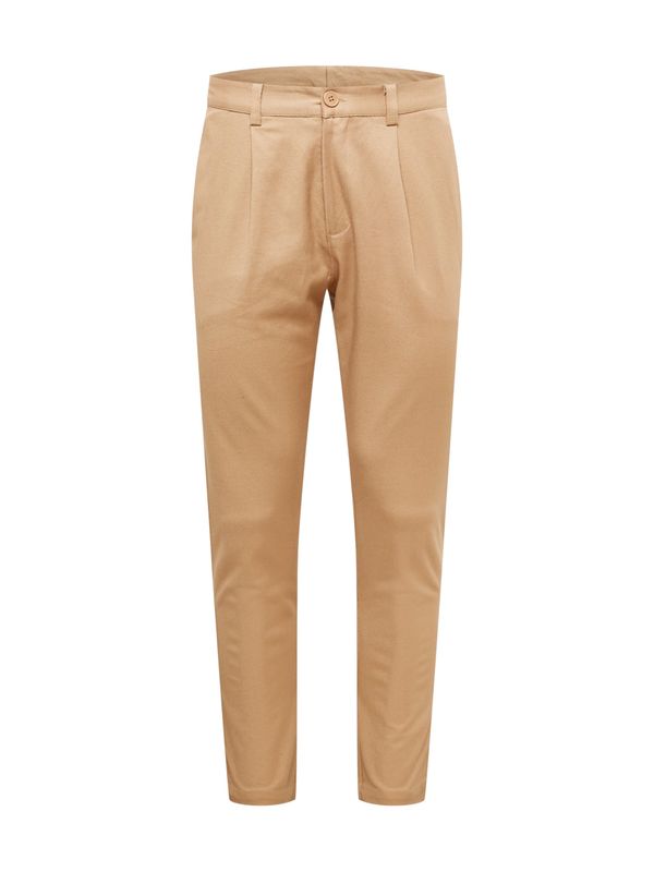 ABOUT YOU ABOUT YOU Hlače z naborki 'Logan'  pesek