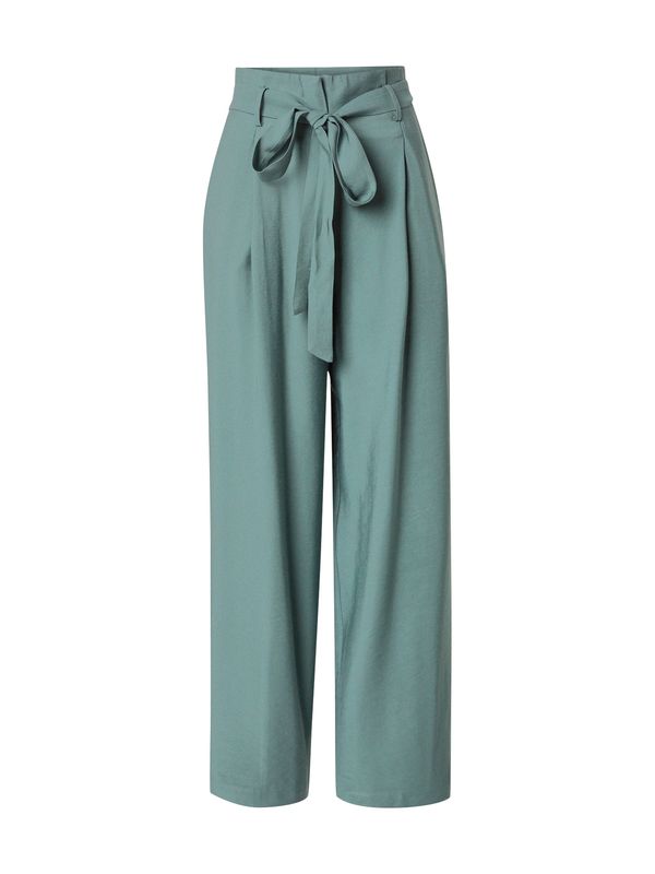 ABOUT YOU ABOUT YOU Hlače z naborki  temno zelena