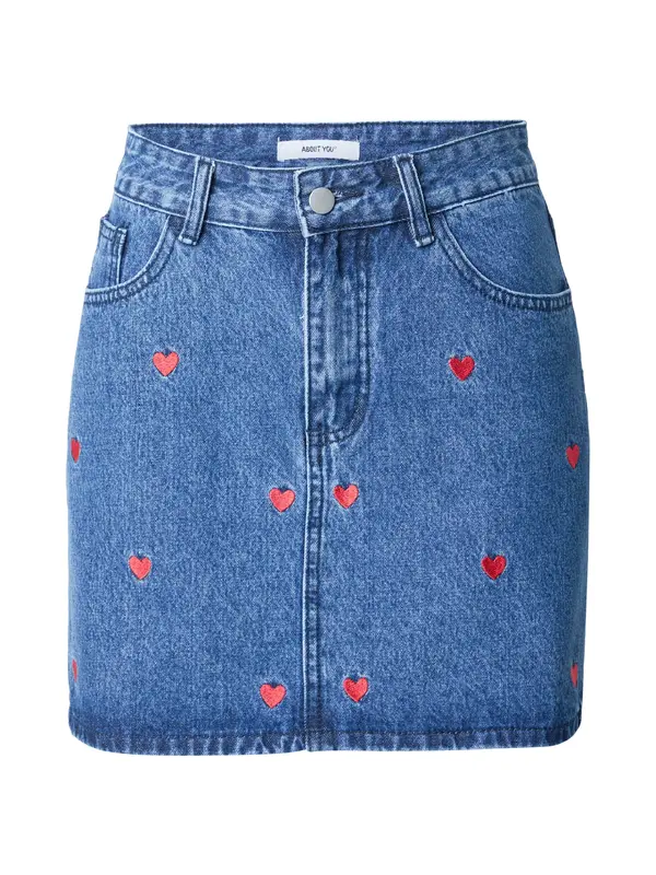 ABOUT YOU ABOUT YOU Krilo 'Leandra'  moder denim / karminsko rdeča