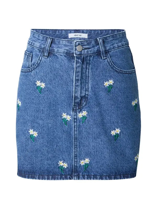 ABOUT YOU ABOUT YOU Krilo 'Leandra'  moder denim / rumena / zelena / bela