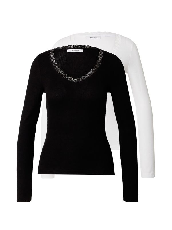 ABOUT YOU ABOUT YOU Majica  črna / bela