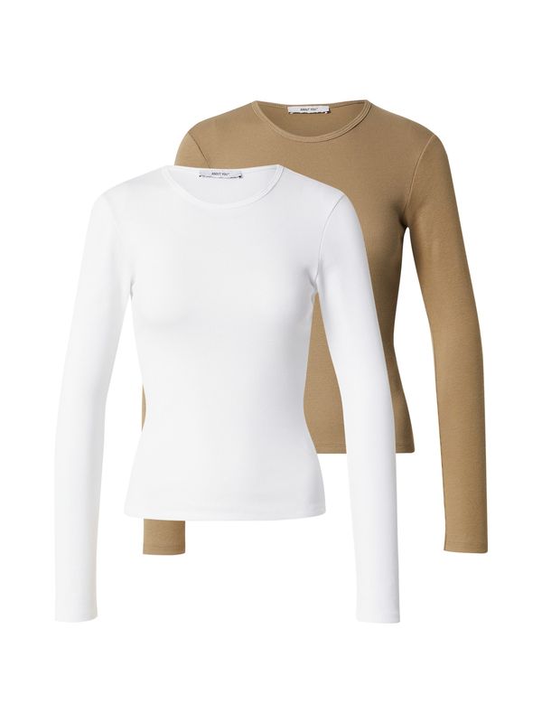 ABOUT YOU ABOUT YOU Majica 'Insa'  kaki / bela