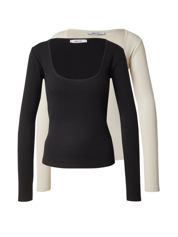 ABOUT YOU ABOUT YOU Majica 'Liane'  bež / črna