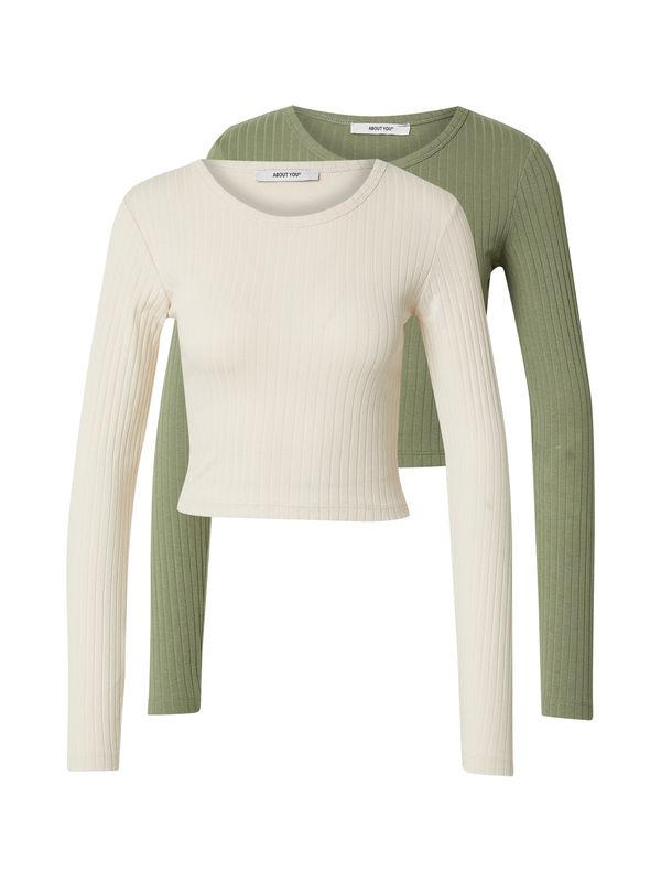 ABOUT YOU ABOUT YOU Majica 'Lieven'  bež / zelena